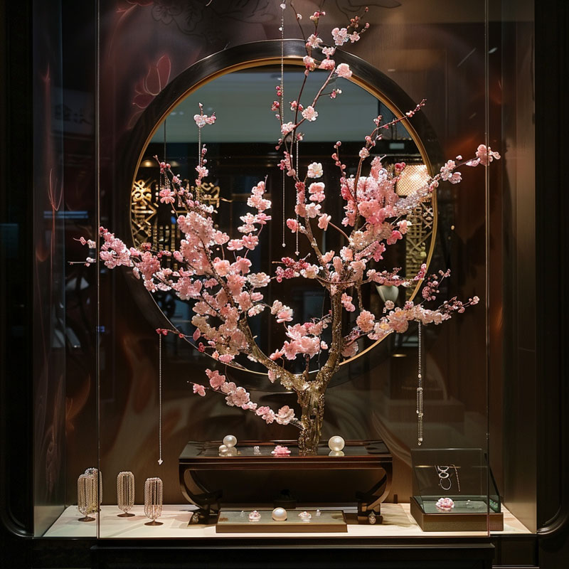 Bagaimana desain lemari pajangan perhiasan dapat memenuhi psikologi estetika pelanggan?